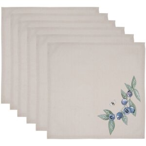 Clayre & Eef BBF43 Fabric Napkins (6 pieces) 40x40 cm...