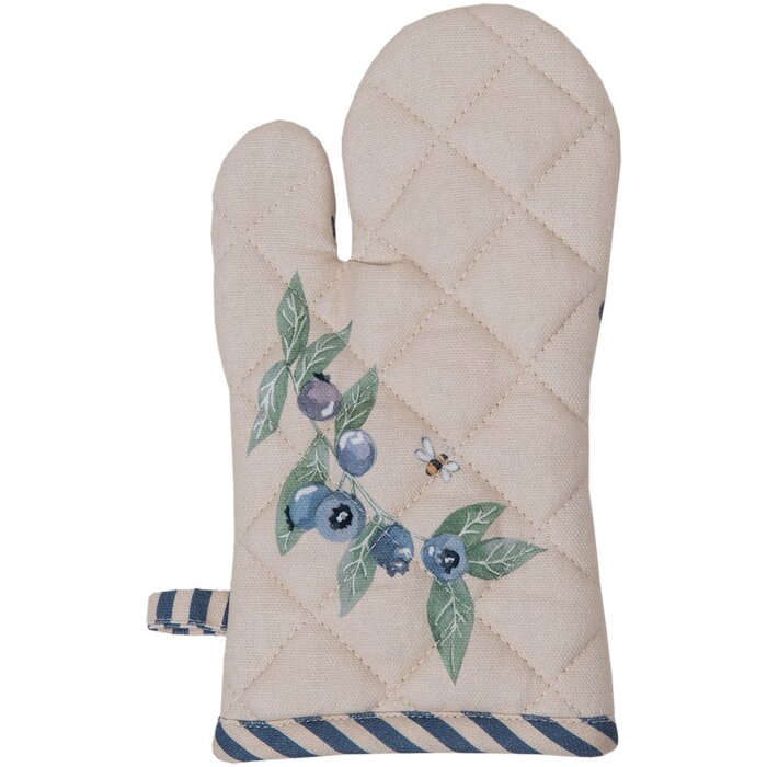 Clayre & Eef BBF44K Oven Glove Child 12x21 cm Beige - Blue