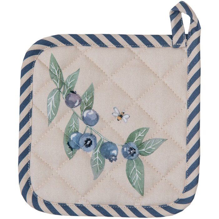 Clayre & Eef BBF45K Potholder Child 16x16 cm Beige - Blue