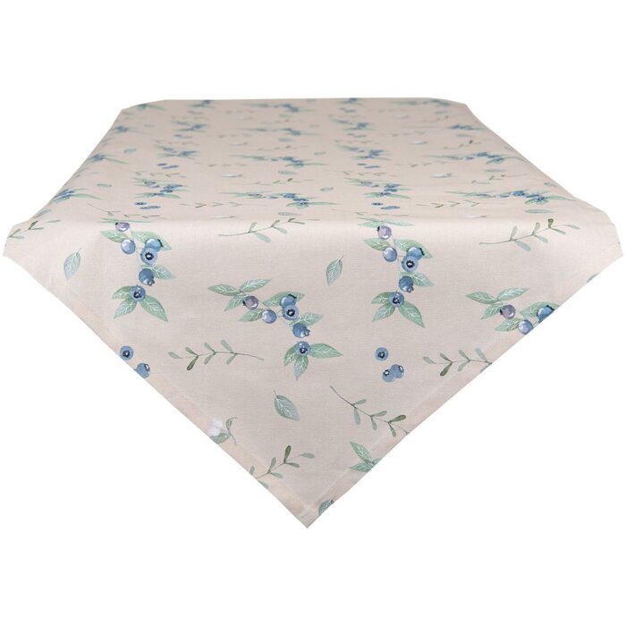 Clayre & Eef BBF65 Table Runner 50x160 cm Beige - Blue