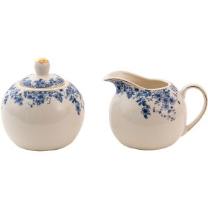 Clayre & Eef BFLCRSU Milk Jug and Sugar Bowl 11x9x8 -...