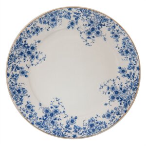 Clayre & Eef BFLFP Large Plate Ø 26x2 cm Blue...