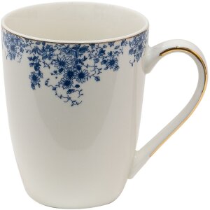 Clayre & Eef BFLMU Mug 12x9x11 cm - 330 ml Blue