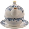 Clayre & Eef BFLTEFO Tea Set 16x15x15 cm - 400 ml - 250 ml Blue