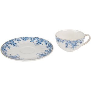 Clayre & Eef BFLTKS Coffee Cup and Saucer 12x9x5 cm -...