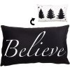 Clayre & Eef BWX36-3 Cushion Cover 30x50 cm White - Black