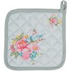 Clayre & Eef CHB45 Pot Holder 20x20 cm Green