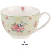 Clayre & Eef CHBKS Coffee Cup and Saucer 12x9x6 cm - Ø 14x2 cm - 200 ml