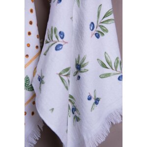 Clayre & Eef CTOLG Guest Towel 40x66 cm Blue - Green