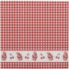 Clayre & Eef CUP73-2 Paper Napkins 33x33 cm (20 pieces) Red - White