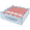 Clayre & Eef CUP73-2 Paper Napkins 33x33 cm (20 pieces) Red - White