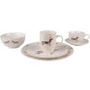 Clayre & Eef DHLKS Coffee Cup and Saucer 12x9x6 cm - Ø 14x2 cm - 200 ml