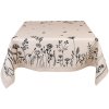 Clayre & Eef FAF01 Tablecloth 100x100 cm Beige - Black