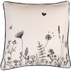 Clayre & Eef FAF21 Cushion Cover 40x40 cm Beige - Black