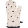 Clayre & Eef FAF44 Oven Glove 18x30 cm Beige - Black