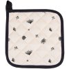 Clayre & Eef FAF45 Pot Holder 20x20 cm Beige - Black