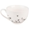 Clayre & Eef FAFKS Coffee Cup and Saucer 12x9x6 cm - Ø 14x2 cm - 200 ml