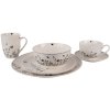 Clayre & Eef FAFKS Coffee Cup and Saucer 12x9x6 cm - Ø 14x2 cm - 200 ml