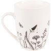 Clayre & Eef FAFMU Mug 12x8x10 cm - 300 ml Beige - Black Cup