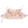 Clayre & Eef FAS47 Bread Basket 35x35x8 cm Beige - Pink