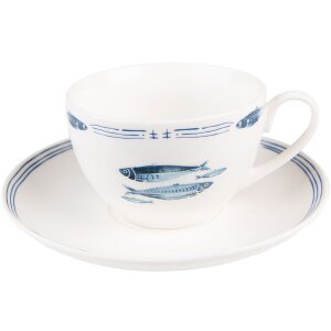 Clayre & Eef FIBKS Coffee Cup and Saucer 12x6x6 cm -...