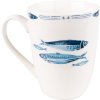 Clayre & Eef FIBMU Mug 12x9x11 cm - 330 ml White - Blue