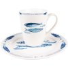 Clayre & Eef FIBMU Mug 12x9x11 cm - 330 ml White - Blue