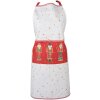 Clayre & Eef HLC41 Apron 70x85 cm Beige - Red