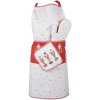 Clayre & Eef HLC41 Apron 70x85 cm Beige - Red