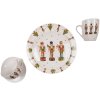 Clayre & Eef HLCKS Coffee Cup and Saucer 12x9x6 cm - Ø 14x2 cm - 200 ml