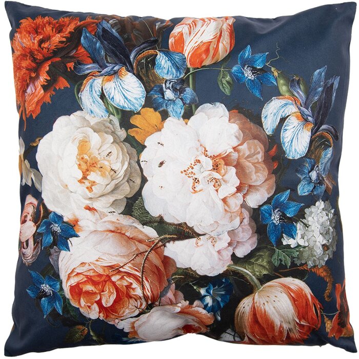 Clayre & Eef KT021.307 Cushion Cover 45x45 cm Blue - Orange