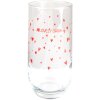 Clayre & Eef LBSGL0006 Drinking Glass Ø 6x14 cm - 280 ml Red