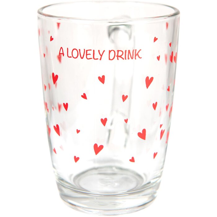 Clayre & Eef LBSGL0007 Tea Glass 11x8x11 cm - 300 ml Red