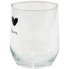 Clayre & Eef LBSGL0008 Drinking Glass Ø 8x9 cm - 300 ml Black Water Glass