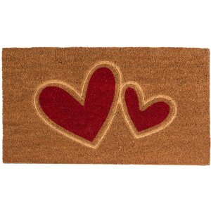 Clayre & Eef MC244 Door Mat 75x45x1 cm Brown - Red...