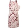 Clayre & Eef PFT41 Apron 70x85 cm White - Pink