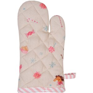 Clayre & Eef PNC44K Oven Glove Child 12x21 cm Beige -...