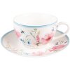 Clayre & Eef PPOKS Coffee Cup and Saucer 12x8x10 cm - Ø 15x2 cm - 230 ml