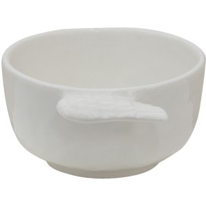 Clayre & Eef WINBO Bowl 14x10x5 cm - 150 ml White Soup Bowl