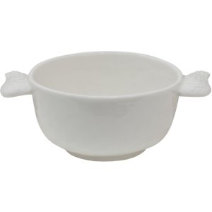 Clayre & Eef WINBO Bowl 14x10x5 cm - 150 ml White Soup Bowl