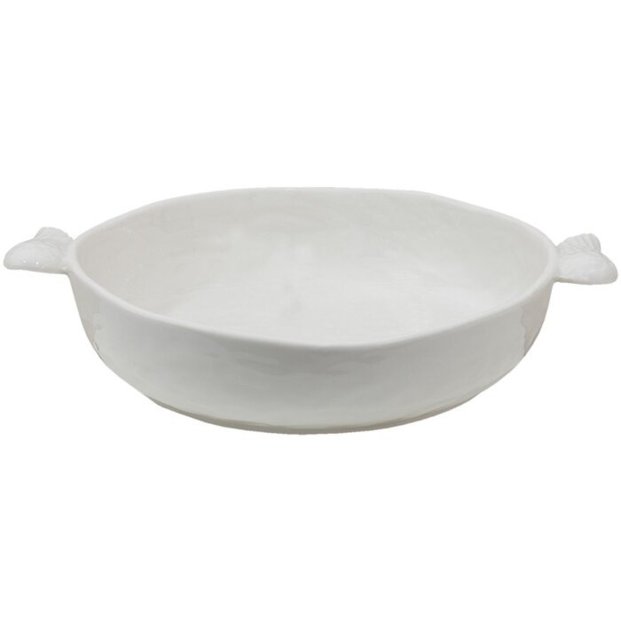 Clayre & Eef WINPS Bowl 27x22x5 cm White Serving Bowl