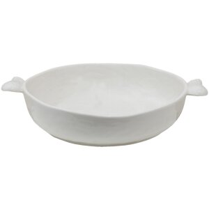 Clayre & Eef WINPS Bowl 27x22x5 cm White Serving Bowl