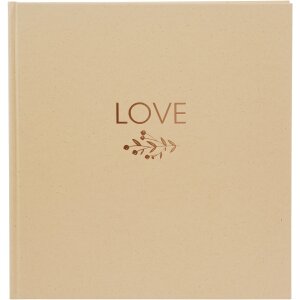 Goldbuch Wedding Album natureLove brown 25x25 cm 60 white...