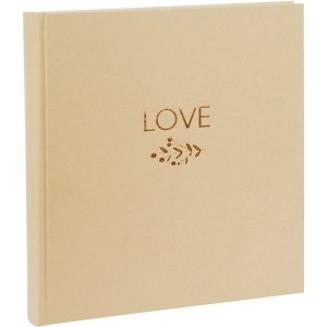 Goldbuch Wedding Album natureLove brown 25x25 cm 60 white...