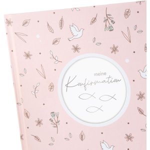 Goldbuch Confirmation Memory Album Fiducia peach 23x25 cm 44 illustrated pages