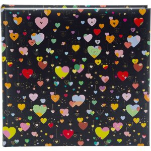 Goldbuch Photo Album Heart to Heart dark 25x25 cm 60...