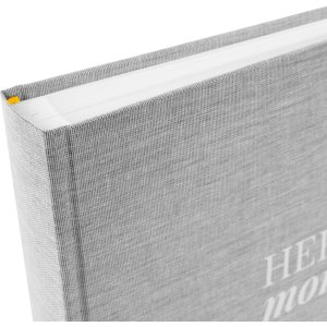 Goldbuch Photo Album Heart Moments Linum 2.0 grey 30x31 cm 60 white pages