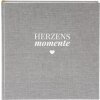 Goldbuch Photo Album Heart Moments Linum 2.0 grey 30x31 cm 60 white pages