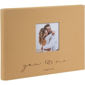 Gold Book Photo Guest Book Forever brown 29x23 cm 50...