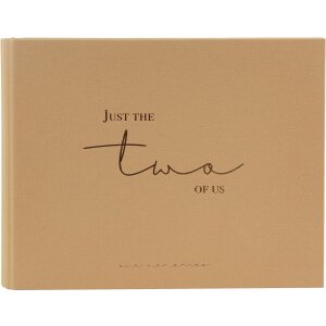 Gold Book Guest Book just the two of us brown 25x20 cm...